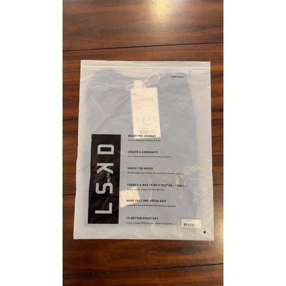 LSKD AeroFLX+ Seamless Tee Night Shadow Workout Shirt Womens Medium NWT NEW - Picture 7 of 16